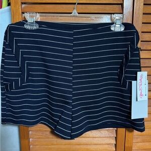 HYFVE navy blue and white stripped shorts